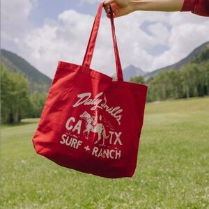 BRAND NEW RED TOTE BAG LIMITED EDITION AUSTIN POP UP DAILY DRILLS!!